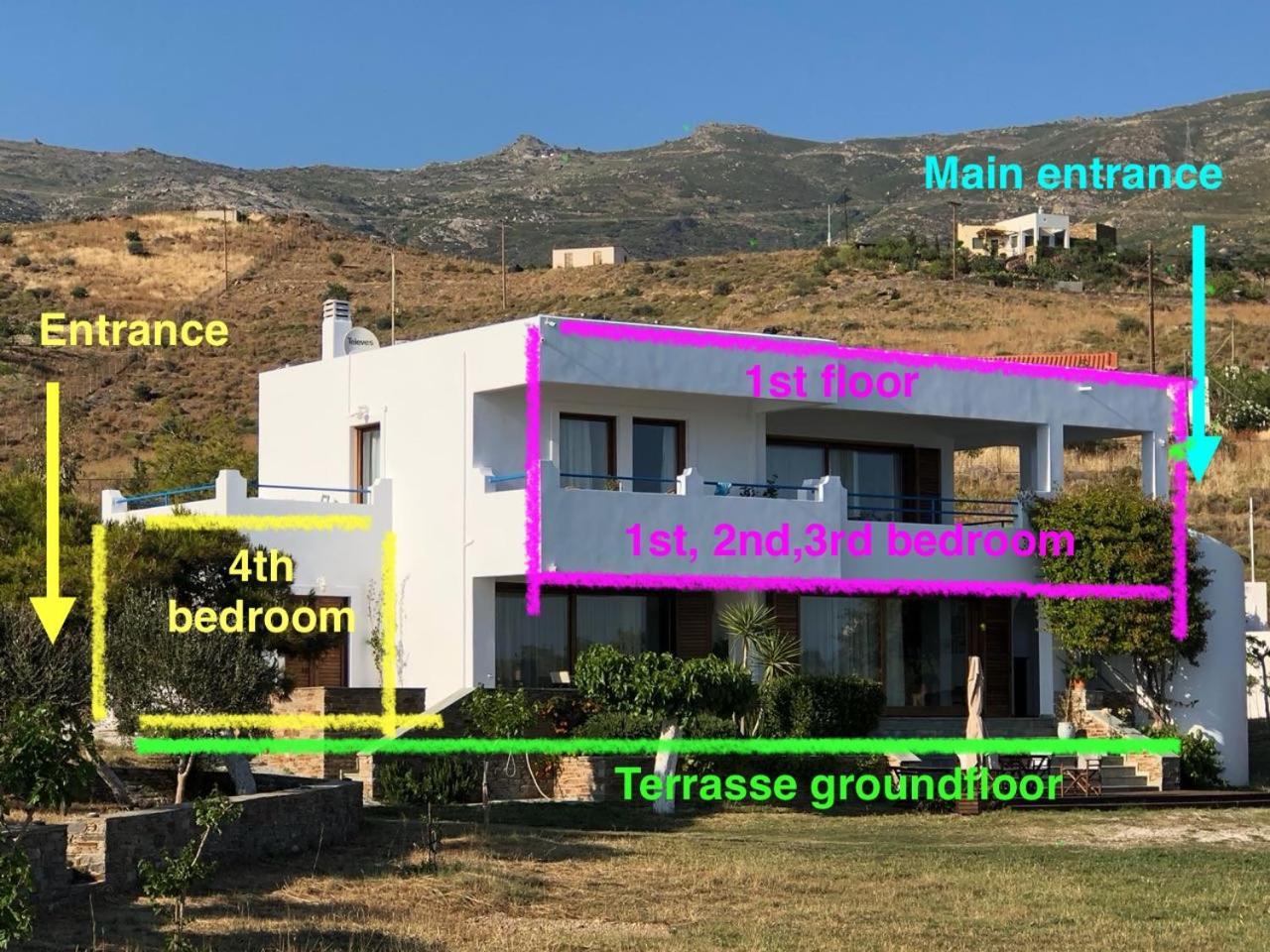 Beach House Set In A Beautiful Bay Karystos  Exteriér fotografie